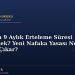 AYM'nin 9 Aylık Erteleme Süresi Ne Demek? Yeni Nafaka Yasası Ne Zaman Çıkar?