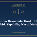 Boşanma Davasında Tanık: Kimler Tanıklık Yapabilir, Nasıl Di