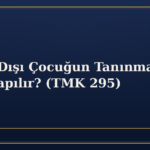 Evlilik Dışı Çocuğun Tanınması Nasıl Yapılır? (TMK 295)