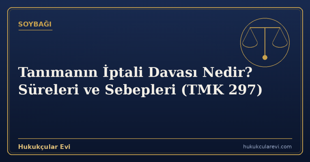Tanımanın İptali Davası Nedir? Süreleri ve Sebepleri (TMK 297)