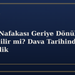 Tedbir Nafakası Geriye Dönük İstenebilir mi? Dava Tarihinden Geçerlilik