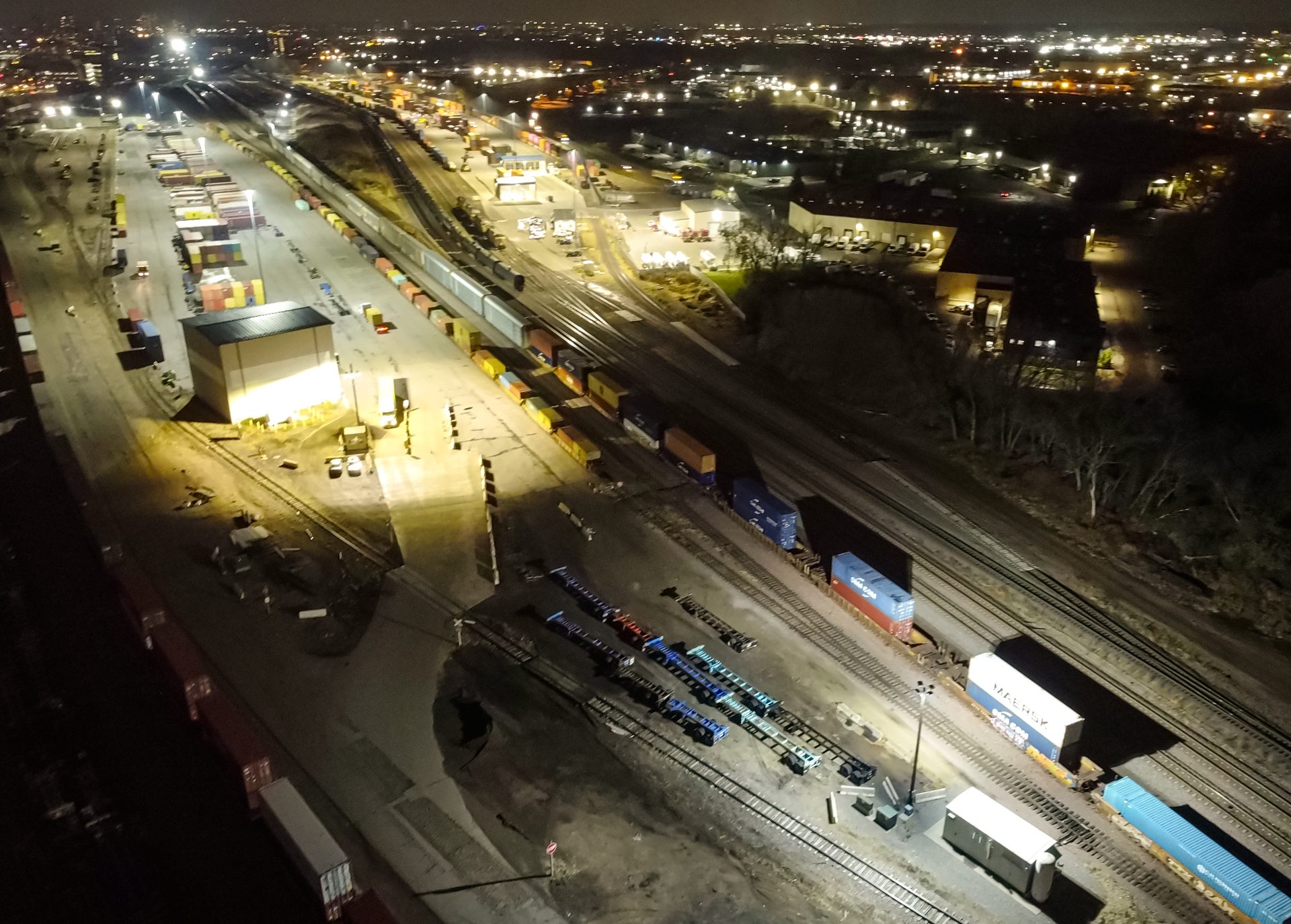 İhracat için liman konteyner terminali