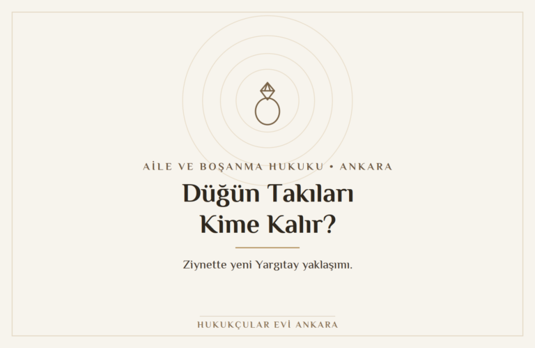 Düğün takıları ziynet eşyası boşanmada kime kalır