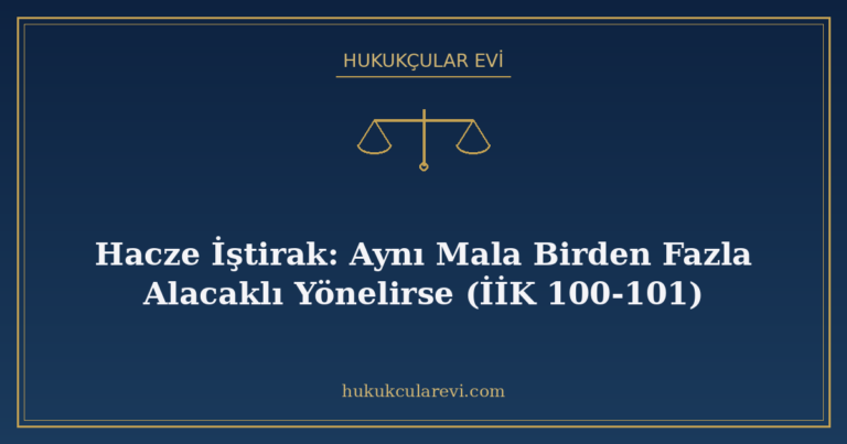 Hacze İştirak: Aynı Mala Birden Fazla Alacaklı Yönelirse (İİ