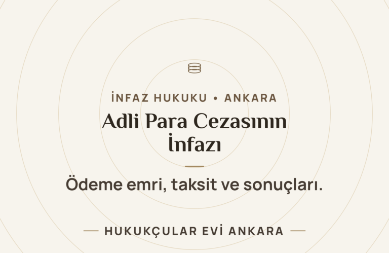 Adli Para Cezasının İnfazı ve Ödenmemesi