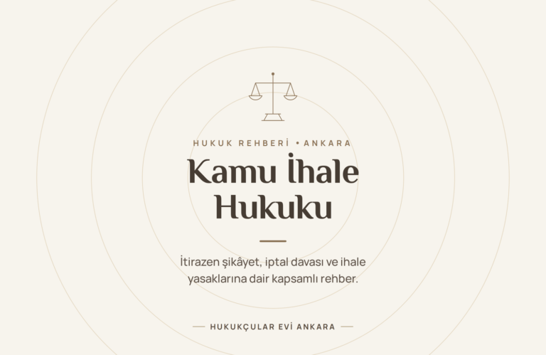 Kamu İhale Hukuku rehberi - Hukukçular Evi Ankara