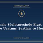 Kamu İhale Sözleşmesinde Fiyat Farkı ve Süre Uzatımı: Şartla