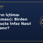 Cezaların içtimaı birden fazla suçta infaz hesabı