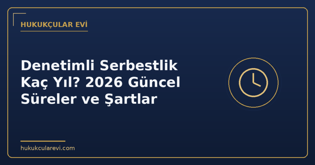 Denetimli Serbestlik Kaç Yıl? 2026 Güncel Süreler ve Şartlar