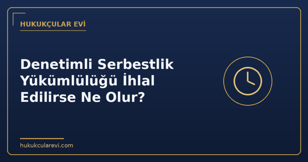 Denetimli Serbestlik Yükümlülüğü İhlal Edilirse Ne Olur?