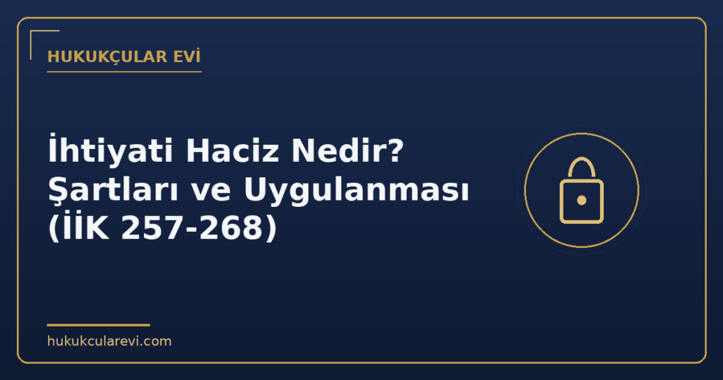 İhtiyati Haciz Nedir? Şartları ve Uygulanması (İİK 257-268)