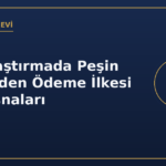 Kamulaştırmada Peşin ve Nakden Ödeme İlkesi ve İstisnaları