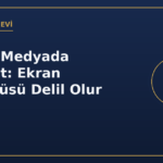 Sosyal medyada hakaret ekran görüntüsü delil olur mu