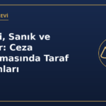 Şüpheli sanık mağdur katılan ceza yargılaması kavramları