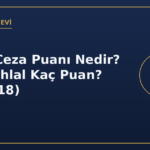 Trafik ceza puanı nedir hangi ihlal kaç puan