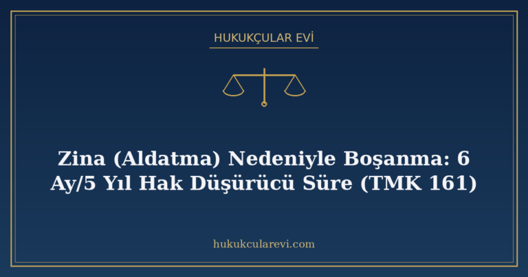 Zina (Aldatma) Nedeniyle Boşanma: 6 Ay/5 Yıl Hak Düşürücü Sü
