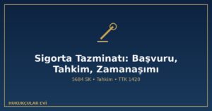 Sigorta Tazminatında Başvuru, Tahkim ve Zamanaşımı
