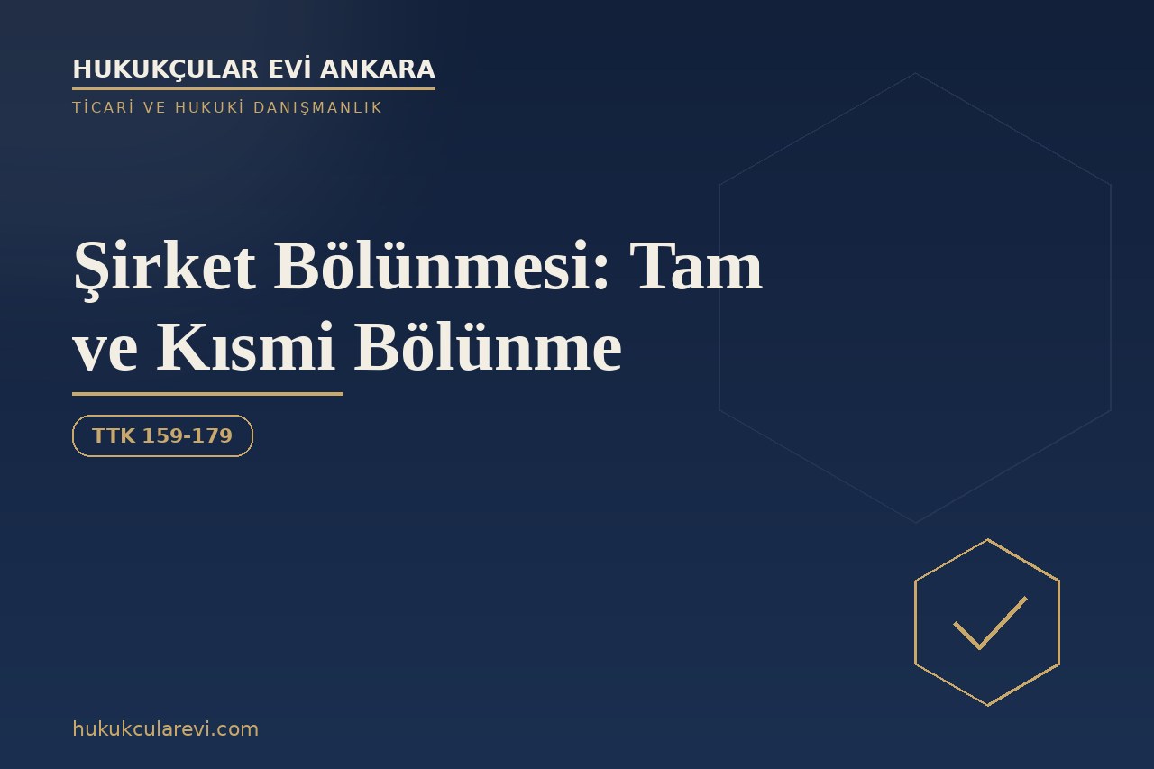 Şirket Bölünmesi: Tam ve Kısmi Bölünme