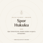 Spor Hukuku rehberi - Hukukçular Evi Ankara