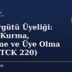 Suç Örgütü Üyeliği: Örgüt Kurma, Yönetme ve Üye Olma Suçu (TCK 220)
