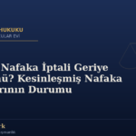 Süresiz Nafaka İptali Geriye Yürür mü? Kesinleşmiş Nafaka Kararlarının Durumu — Av. Fatma Öztürk, Hukukçular Evi