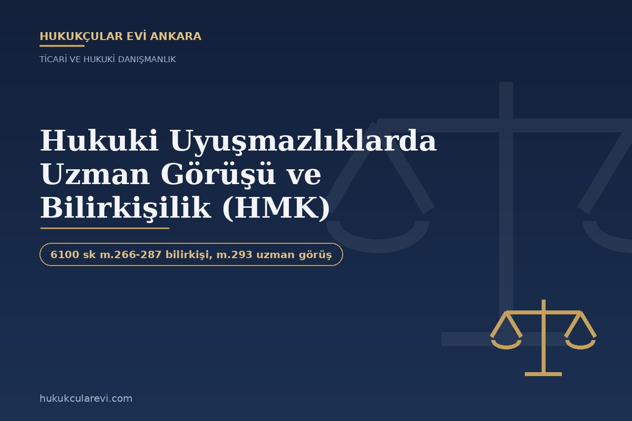 Hukuki Uyuşmazlıklarda Uzman Görüşü ve Bilirkişilik (HMK)