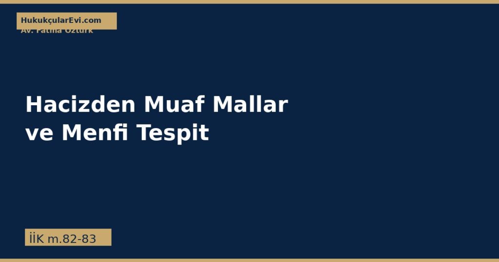 Muafiyet ve Menfi Tespit Başvuruları Muafiyet ve Menfi Tespit Başvuruları