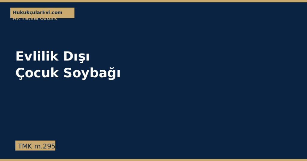 Evlilik Dışı İlişkiden Doğan Çocuk ve Soybağı Evlilik Dışı İlişkiden Doğan Çocuk ve Soybağı