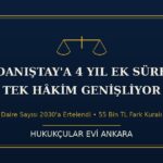 danistay tek hakim kapak
