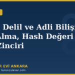 dijital delil adli bilisim imaj hash delil zinci kapak