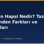 Disiplin Hapsi Nedir? Tazyik Hapsinden Farkları ve Sonuçları