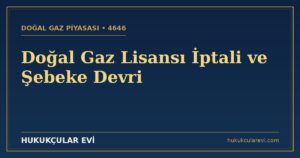 Doğal Gaz Lisansı İptali (4646): Dağıtım Lisansı ve Şebeke Devri Rehberi