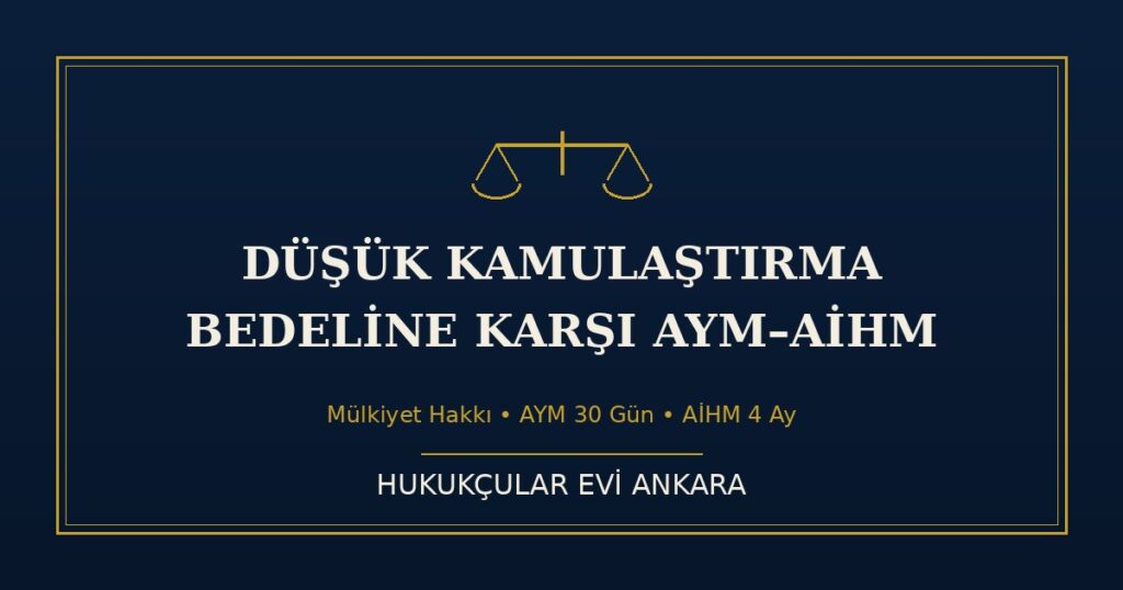 Düşük Kamulaştırma Bedeline Karşı AYM ve AİHM Başvurusu: Mülkiyet Hakkı Rehberi Düşük Kamulaştırma Bedeline Karşı AYM ve AİHM Başvurusu: Mülkiyet Hakkı Rehberi