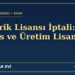 Elektrik Lisansı İptali (6446): Ön Lisans ve Üretim Lisansı Rehberi