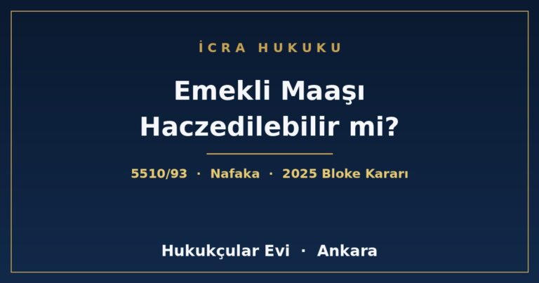 Emekli Maaşı Haczedilebilir mi? - Hukukçular Evi