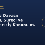 İşe İade Davası: Şartları, Süreci ve Sonuçları (İş Kanunu m. 18-21)