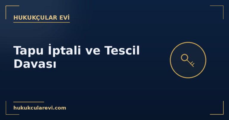 kapak tapu iptali tescil