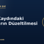 kapak tapu kaydi duzeltme