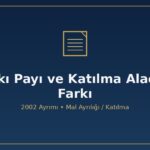Katkı payı katılma alacağı farkı 2002 öncesi mal ayrılığı sonrası edinilmiş mallara katılma değer artış payı TMK 227 236 zamanaşımı