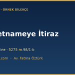 muddetnameye itiraz dilekcesi ornegi v2