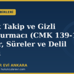 teknik takip ve gizli sorusturmaci cmk 139 140 kapak