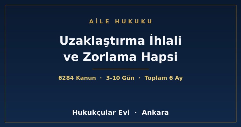 Uzaklaştırma Kararını İhlal Edenin Cezası: Zorlama Hapsi Nedir? Uzaklaştırma Kararını İhlal Edenin Cezası: Zorlama Hapsi Nedir?