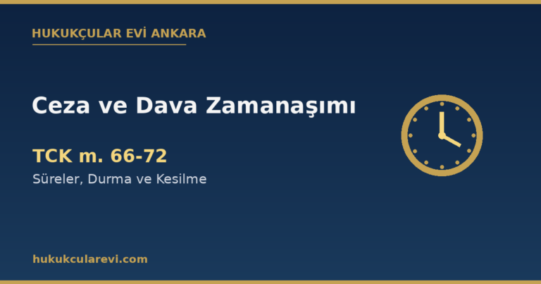 Ceza ve dava zamanaşımı TCK 66-68 süreleri kapak — Hukukçular Evi Ankara