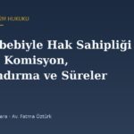 Afet Sebebiyle Hak Sahipliği (7269): Komisyon, Borçlandırma ve Süreler