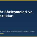 Antrenör sözleşmeleri ve uyuşmazlıkları — görevli mahkeme ve AYM iptal kararı