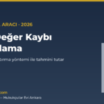 arac deger kaybi hesaplama kapak