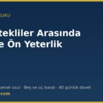 Belli istekliler arasında ihale usulü ve ön yeterlik — 4734 sayılı Kanun m.20
