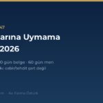 dur ihtarina uymama cezasi 2026