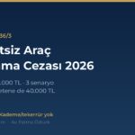 ehliyetsiz arac kullanma cezasi 2026