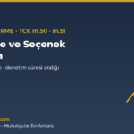 erteleme secenek yaptirim kapak